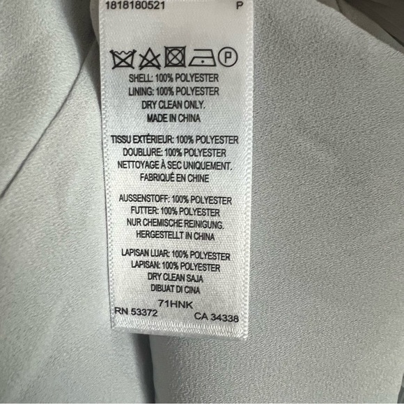 French Connection ~ Gray Chiffon Cold Shoulder Flare Party Dress, New with Tags - Picture 5 of 8